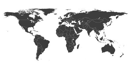 World map vector illustration on whiteのイラスト素材