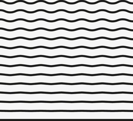 Vector illustration, flat design Wavy horizontal linesのイラスト素材