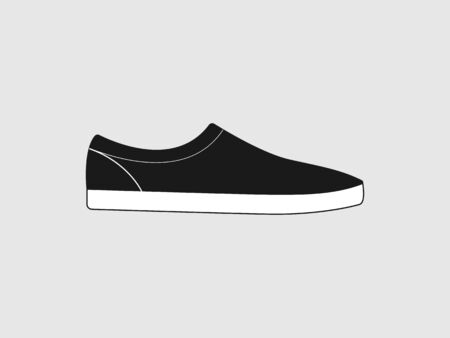 Running shoe icon. Vector illustration flatのイラスト素材
