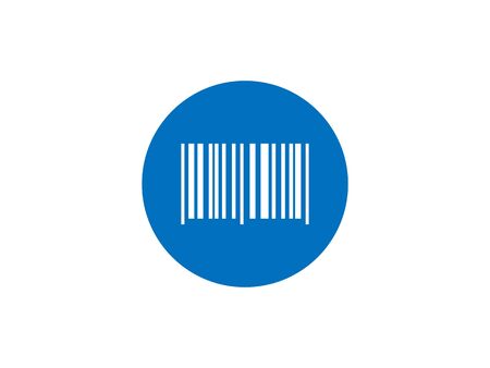 Vector illustration, flat design. Barcode code iconのイラスト素材
