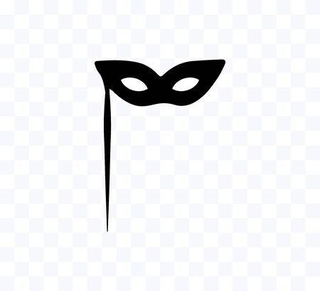 Masquerade Mask icon. Vector illustration, flat design.のイラスト素材