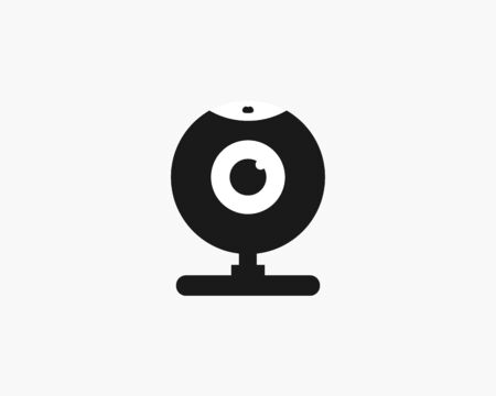 Vector illustration, flat design. Camera webcam iconのイラスト素材