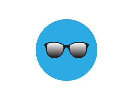 Sunglasses, glasses icon. Vector illustration, flat design.のイラスト素材