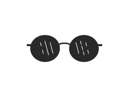 Vector illustration, flat design. Sunglasses glasses iconのイラスト素材