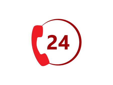 Vector illustration, flat design. Emergency call iconのイラスト素材