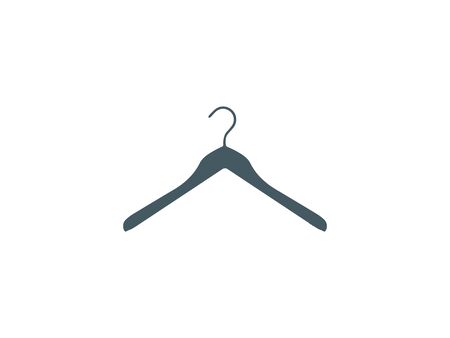 Vector illustration, flat design. Clothes hanger iconのイラスト素材