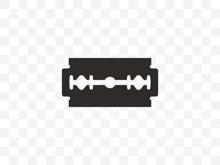 Razor blade icon. Vector illustration, flat design.のイラスト素材