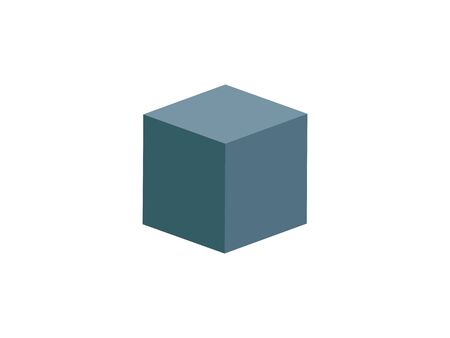 Vector illustration, flat design. Box cube iconのイラスト素材