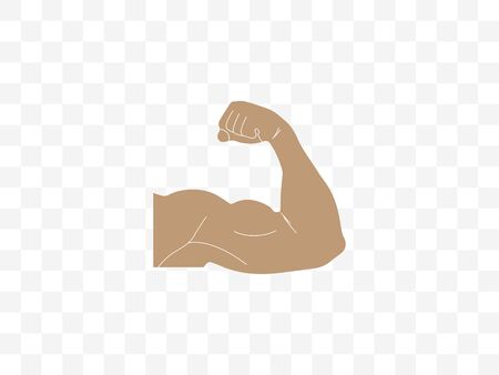 Biceps, muscle icon Vector illustration flatのイラスト素材