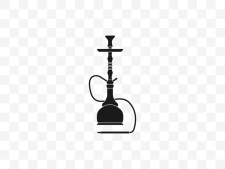 Vector illustration, flat design. Hookah smoking tobacco iconのイラスト素材