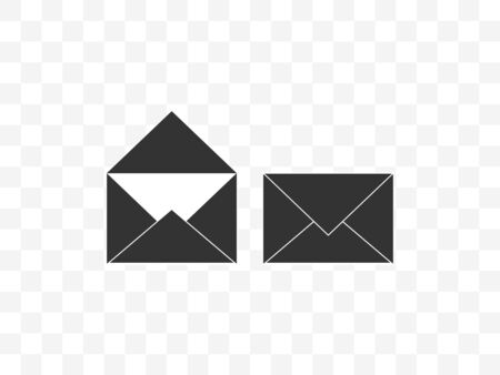 Communication, envelope, message icon. Vector illustration, flat design.のイラスト素材