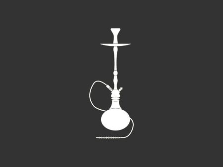 Hookah, smoking, tobacco icon. Vector illustration, flat design.のイラスト素材