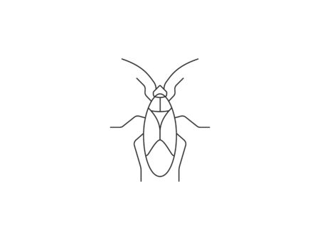 Animal, bug, insect icon. Vector illustration, flat design.のイラスト素材