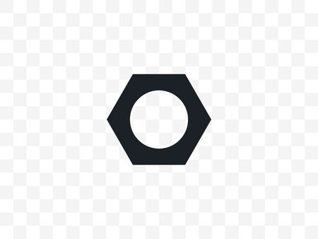 Vector illustration, flat design. Fastener nuts tool iconのイラスト素材