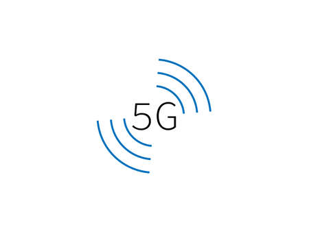 5g, wireless icon. Vector illustration, flat design.