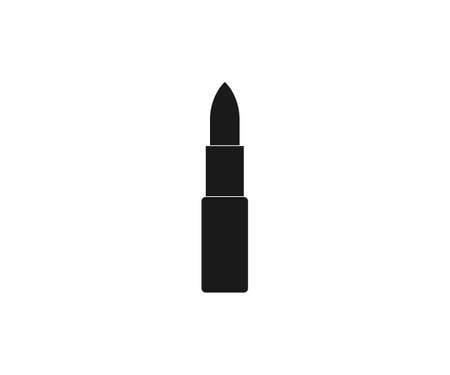 Vector illustration, flat design. Beauty lipstick makeup iconのイラスト素材
