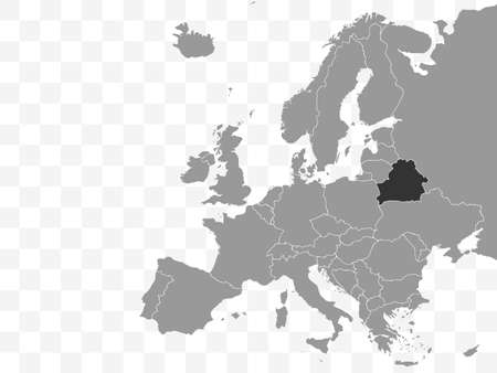 Belarus map - Republic of Belarus. Europe.のイラスト素材