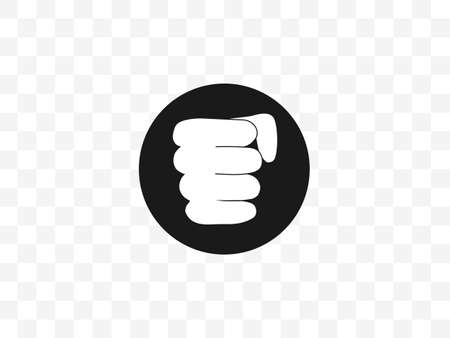 Bump, fist icon vector flatのイラスト素材
