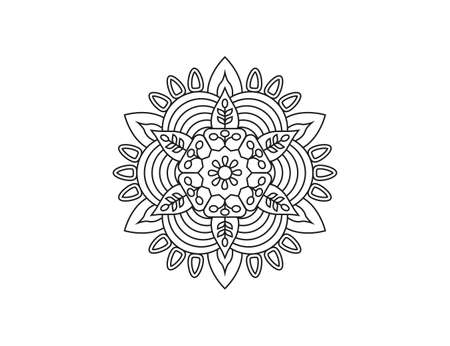 Mandala. Decorative element ornament vectorのイラスト素材