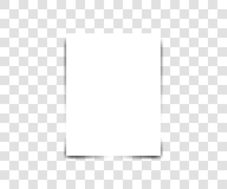 Paper sheet on transparent backgroundのイラスト素材