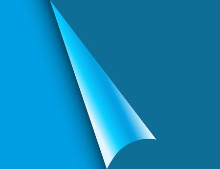 Vector illustration. paper with a curled edgeのイラスト素材