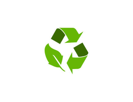 Vector illustration. Eco leaves recycle iconのイラスト素材