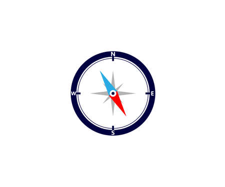 Compass, navigation icon, sign. Vector illustration, design.のイラスト素材