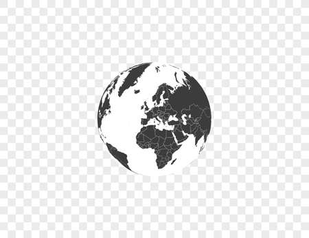 Vector illustration. Earth globe iconのイラスト素材