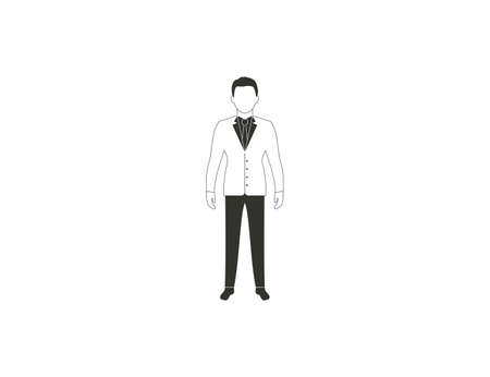 Vector illustration. Company head businessman iconのイラスト素材