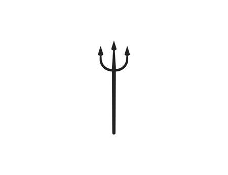 Instrument, trident icon. Vector illustration. flat design.のイラスト素材
