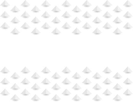 Abstract white geometric background, 3d paper art style. Vector illustration.のイラスト素材