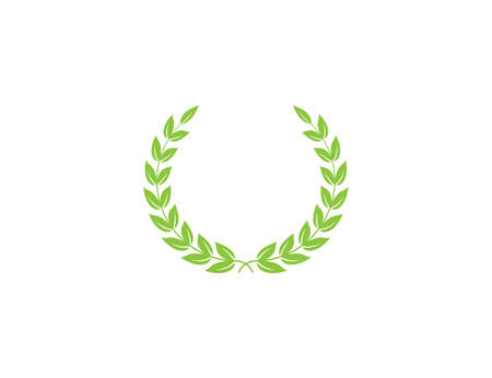 Vector illustration. flat design. Wreath award victory iconのイラスト素材
