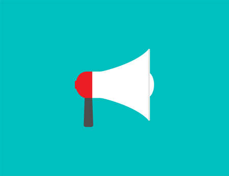 Info, marketing megaphone Vector illustration Flatのイラスト素材