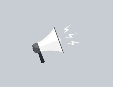 Info, marketing megaphone Vector illustration Flatのイラスト素材