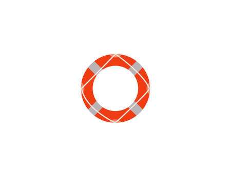 Vector illustration. Flat design. Water, sea ocean lifebuoy icon