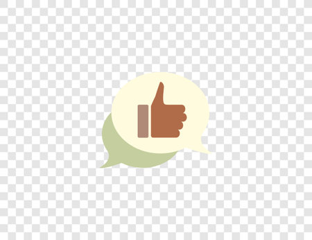 Vector illustration. Flat design. Feedback like iconのイラスト素材