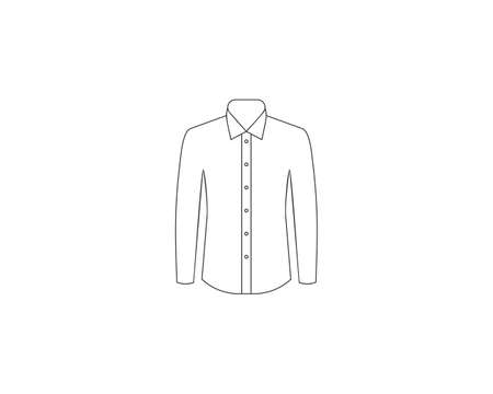 Vector illustration. Flat design. Button-down shirt iconのイラスト素材