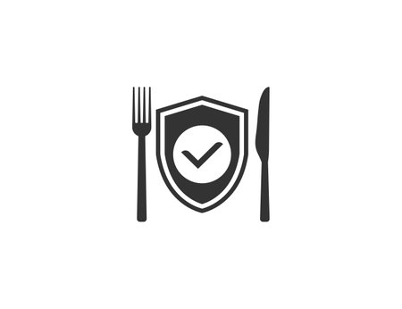Food safety icon. Vector illustration.のイラスト素材