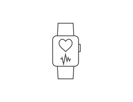 Fitness tracker icon. Vector illustration.のイラスト素材