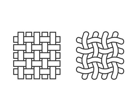 Vector illustration. Textile fabric cloth iconのイラスト素材