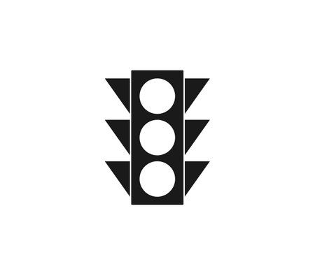 Vector illustration. Traffic light iconのイラスト素材