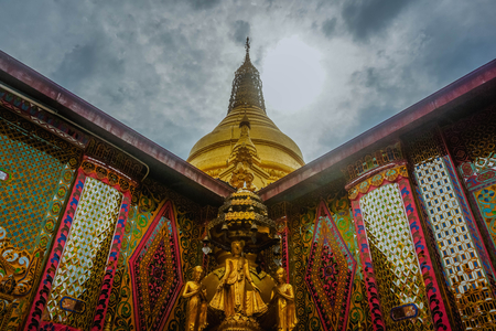 Buddhist temple. Mandalay city, Myanmarの写真素材