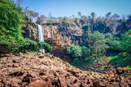Phu Cuong Waterfall in Vietnamの写真素材
