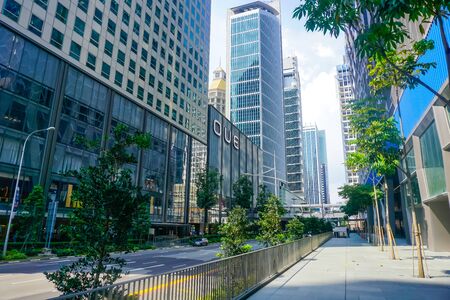 Singapore - March 20, 2018: Skyscrapers in Singapore