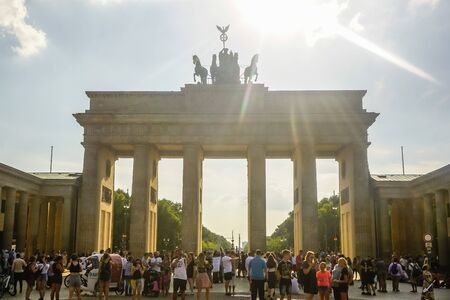 Berlin, Germany - July 30, 2018: Brandenburg Gate of Berlinのeditorial素材