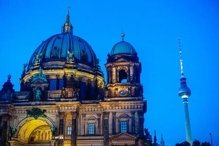 Berlin, Germany - July 30, 2018: Beautiful ancient city architectureのeditorial素材