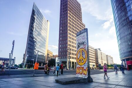 Berlin, Germany - July 30, 2018: Beautiful modern city architecture