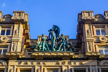 Prague, Czech Republic - July 28, 2018: Beautiful Architecture of the City of Pragueのeditorial素材