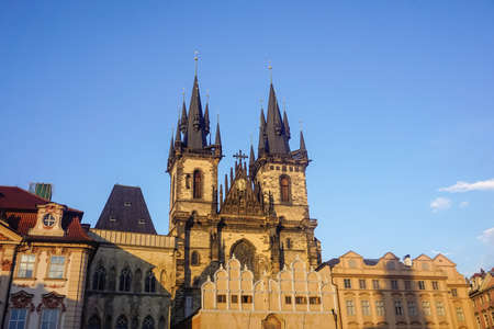 Prague, Czech Republic - July 28, 2018: Beautiful Architecture of the City of Pragueのeditorial素材