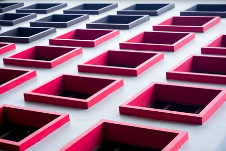 Modern urban architecture of buildings in Jakartaの写真素材